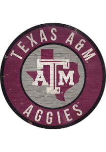 Texas A&amp;M Aggies 12 in Circle State Sign