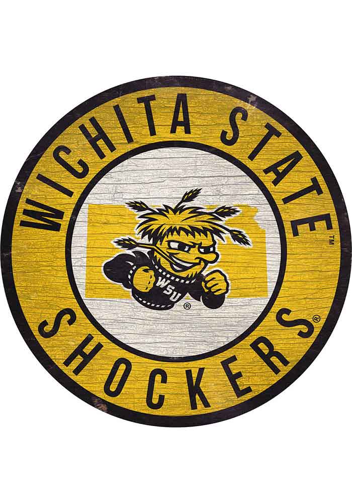 Wichita State Shockers 20'' x 20'' Retro Logo Circle Sign