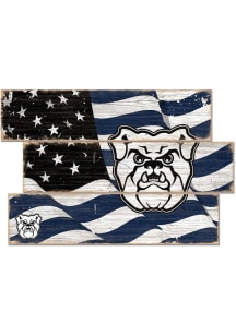 Butler Bulldogs Flag 3 Plank Sign