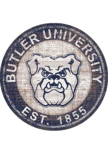 Butler Bulldogs Round Heritage Logo Sign