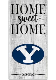 BYU Cougars Home Sweet Home Whitewashed Sign