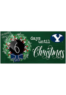BYU Cougars Chalk Christmas Countdown Sign