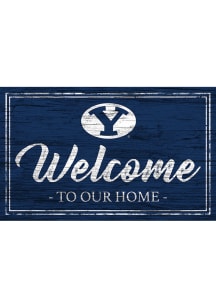 BYU Cougars Welcome to our Home 6x12 Sign