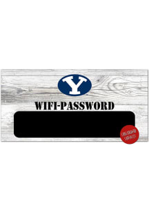 BYU Cougars Wifi Password 6x12 Sign