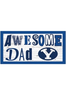 BYU Cougars Awesome Dad Sign