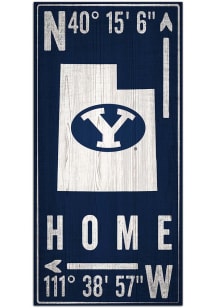 BYU Cougars Coordinate Sign