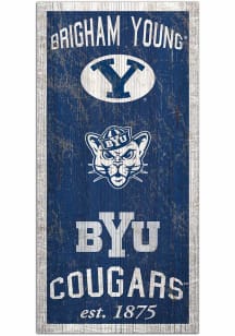 BYU Cougars Heritage 6x12 Sign
