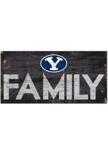 BYU Cougars Family 6x12 Sign