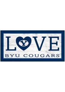 BYU Cougars Love 6x12 Sign