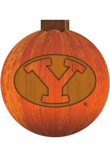 BYU Cougars Halloween Pumpkin Sign