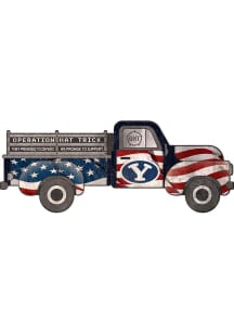BYU Cougars OHT Truck Flag Cutout Sign