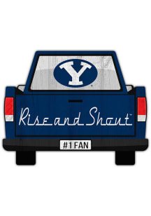 BYU Cougars Truck Back Cutout Sign