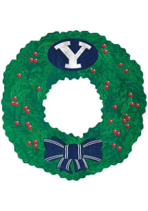 BYU Cougars Team Wreath 16 Inch Sign