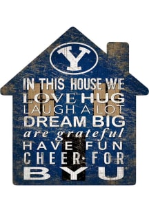 BYU Cougars 12 inch House Sign