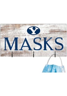 BYU Cougars Mask Holder Sign