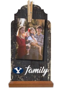 BYU Cougars Family Clothespin Sign