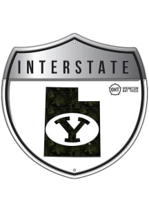 BYU Cougars 12in OHT Camo Interstate Sign