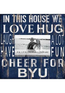 BYU Cougars In This House 10x10 Picture Frame