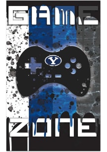 BYU Cougars Grunge Game Zone Sign