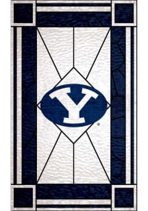 BYU Cougars Stained Glass Sign