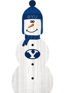 BYU Cougars Snowman Leaner Sign