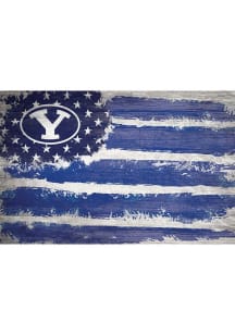 BYU Cougars Flag 17x26 Sign