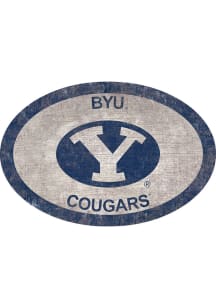 BYU Cougars 46 Inch Oval Team Sign