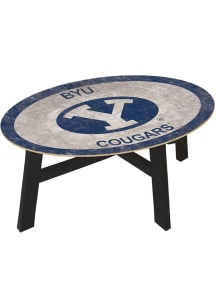 BYU Cougars Team Color Logo Navy Blue Coffee Table