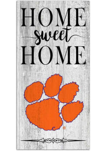 Clemson Tigers Home Sweet Home Whitewashed Sign