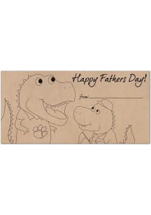 Clemson Tigers Fathers Day Coloring Sign