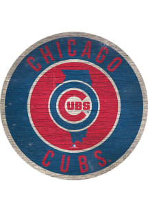 Chicago Cubs 12 in Circle State Sign