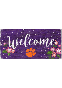Clemson Tigers Welcome Floral Sign