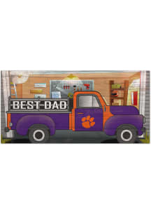 Clemson Tigers Best Dad Truck Sign
