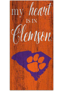 Clemson Tigers My Heart State Sign