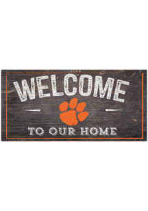 Clemson Tigers Welcome Distressed Sign