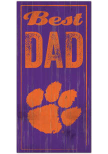 Clemson Tigers Best Dad Sign