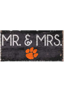 Clemson Tigers Mr and Mrs Sign