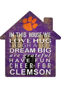 Clemson Tigers 12 inch House Sign