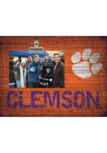 Clemson Tigers Team Clip Picture Frame