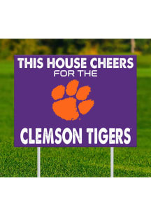Clemson Tigers This House Cheers For Yard Sign