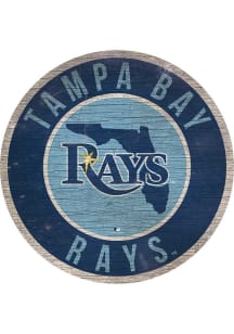 Tampa Bay Rays 12 in Circle State Sign
