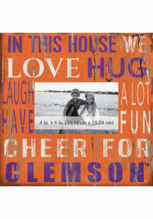 Clemson Tigers In This House 10x10 Picture Frame