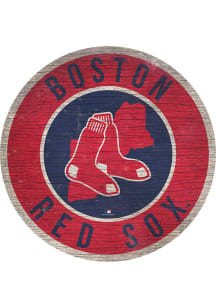 Boston Red Sox 12 in Circle State Sign