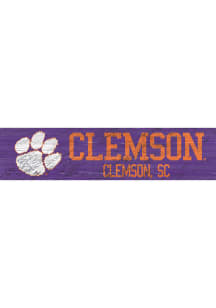 Clemson Tigers 6x24 Sign