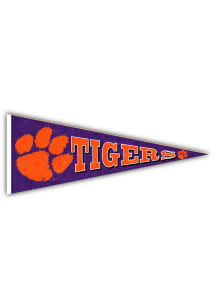 Clemson Tigers Wood Pennant Sign