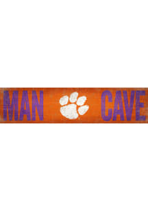 Clemson Tigers Man Cave 6x24 Sign