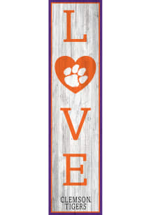 Clemson Tigers 24 Inch Love Leaner Sign