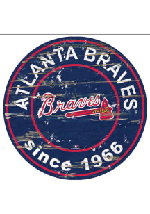 Atlanta Braves Established Date Circle 24 Inch Sign