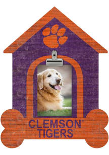 Clemson Tigers Dog Bone House Clip Picture Frame
