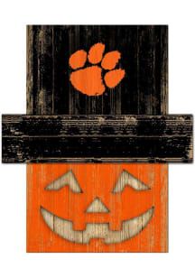 Clemson Tigers Pumpkin Head Sign